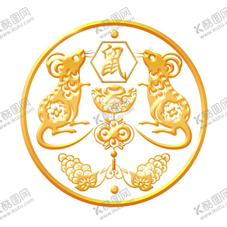 编号：22792210100031013284【酷图网】源文件下载-鼠年如意玉