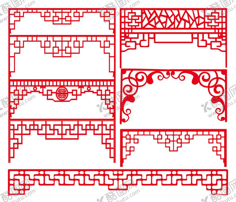 编号：56509809281915141433【酷图网】源文件下载-镂空门楣