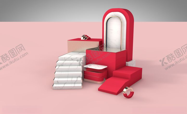 编号：65448709291911091593【酷图网】源文件下载-C4D几何建筑建模电商用