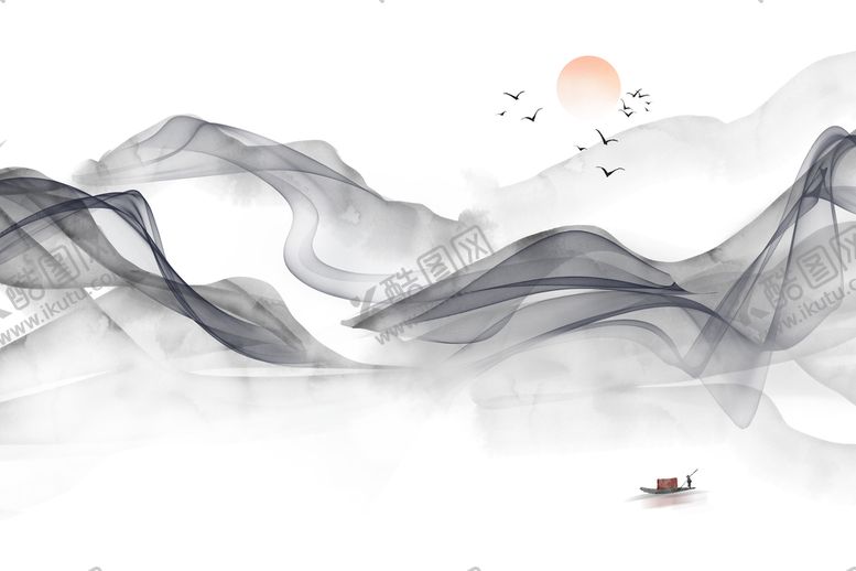 编号：39268509171720277592【酷图网】源文件下载-水墨山水画