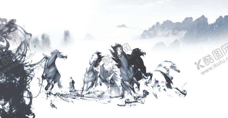 编号：23396404150622192688【酷图网】源文件下载-水墨山水