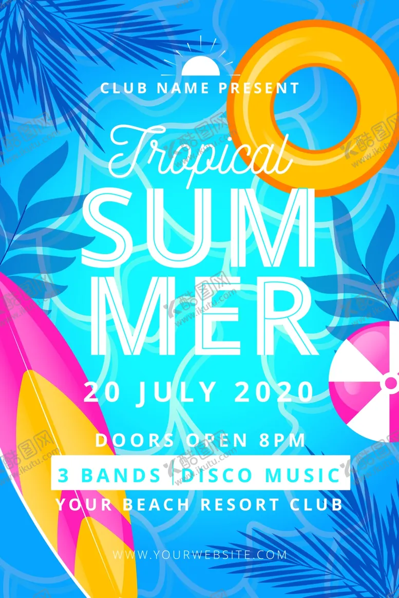 编号：36679309102307478005【酷图网】源文件下载-夏日海报