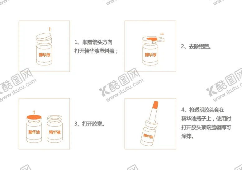 编号：01984210090933006729【酷图网】源文件下载-安瓶精华液使用步骤