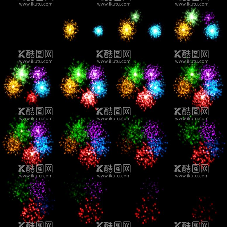 编号：16996710191813588313【酷图网】源文件下载-烟花特效序列帧