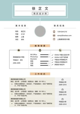简历模板求职应聘速职报告