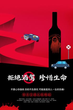 请勿酒驾公益宣传社会海报