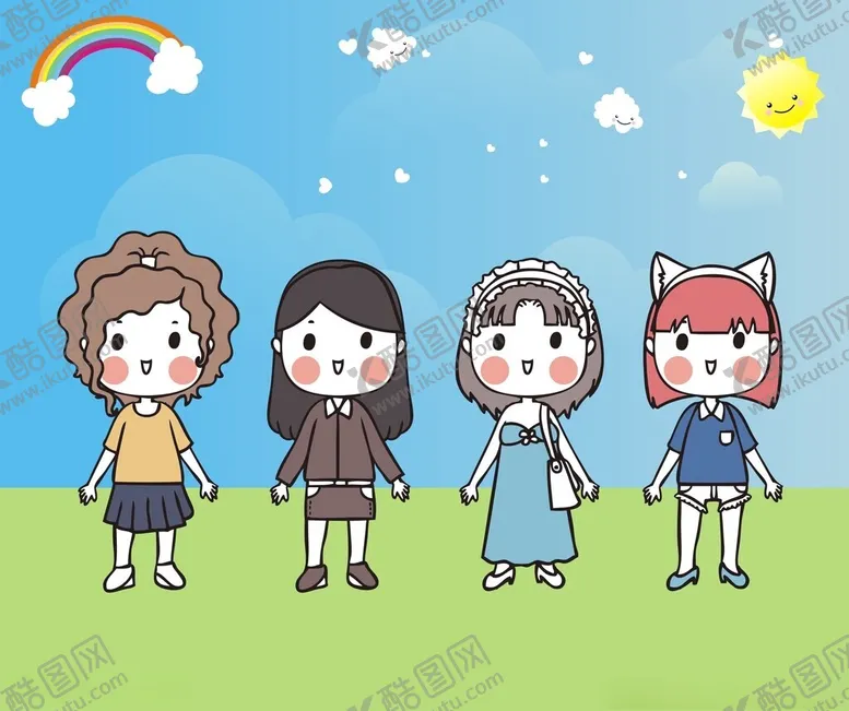 编号：56529702070103569351【酷图网】源文件下载-矢量小朋友