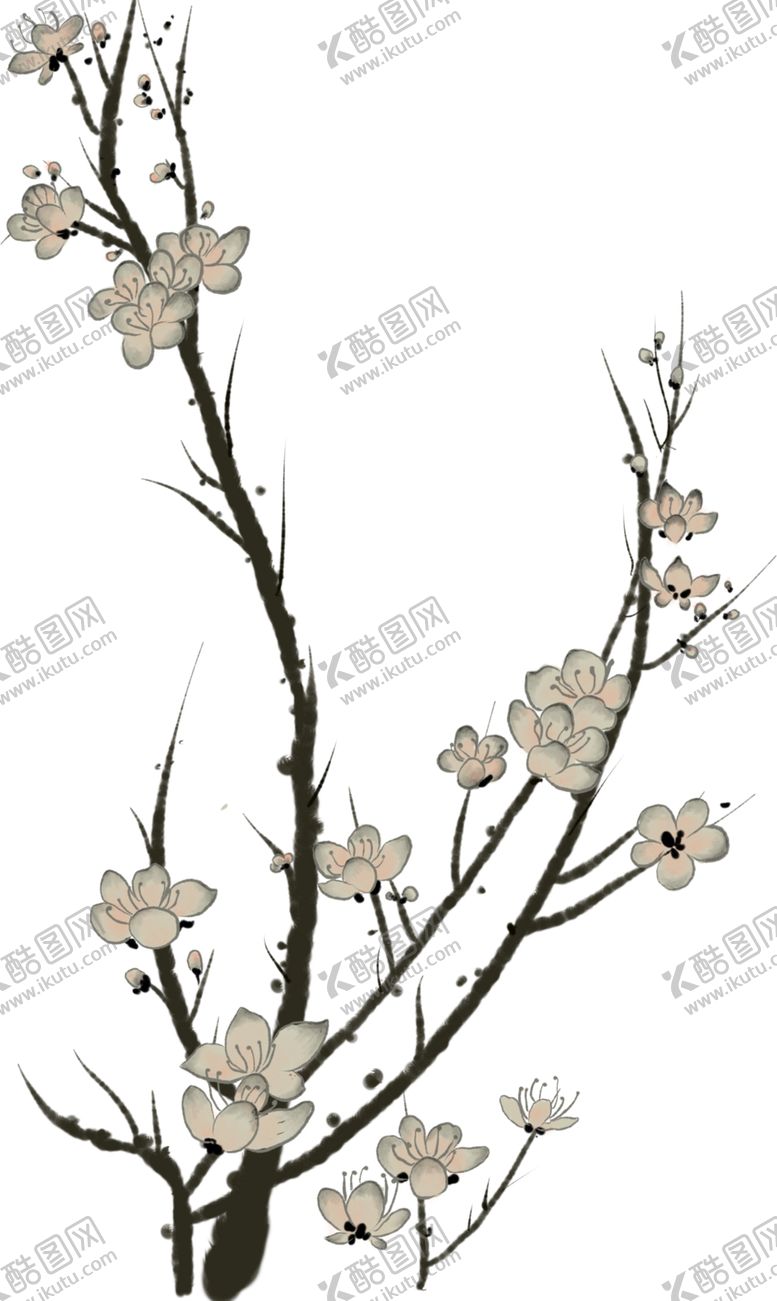 编号：91311409251519183317【酷图网】源文件下载-梅花免扣元素