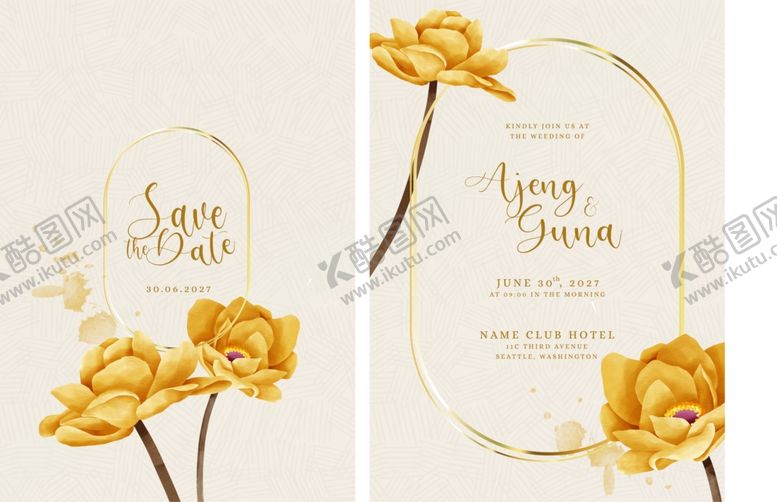 编号：87986410051809472268【酷图网】源文件下载-水彩花卉贺卡