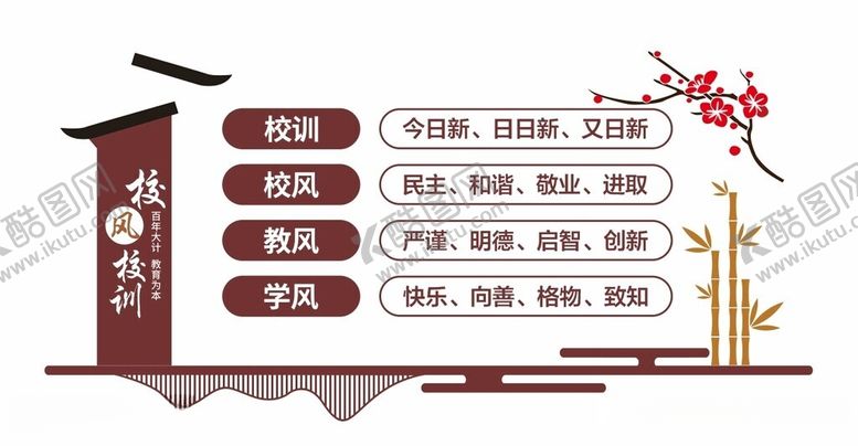 编号：47640912161534185297【酷图网】源文件下载-中小学校风校训