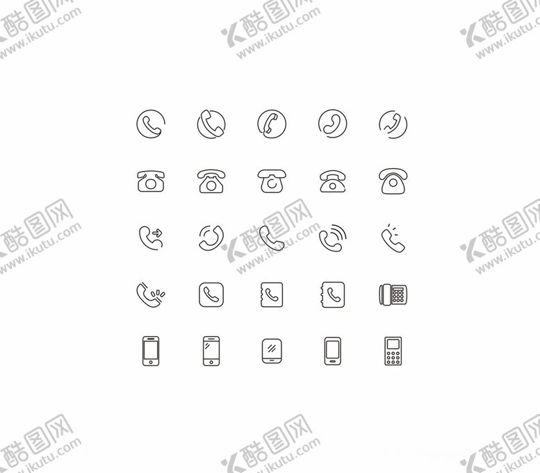 编号：74725604071811334723【酷图网】源文件下载-电话图标