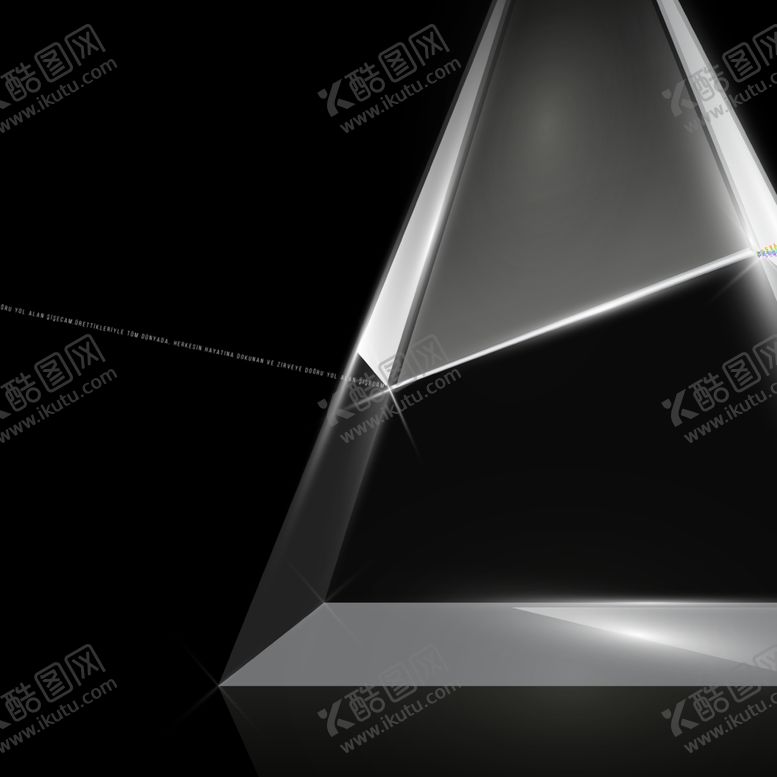 编号：58130610250120218455【酷图网】源文件下载-玻璃菱镜