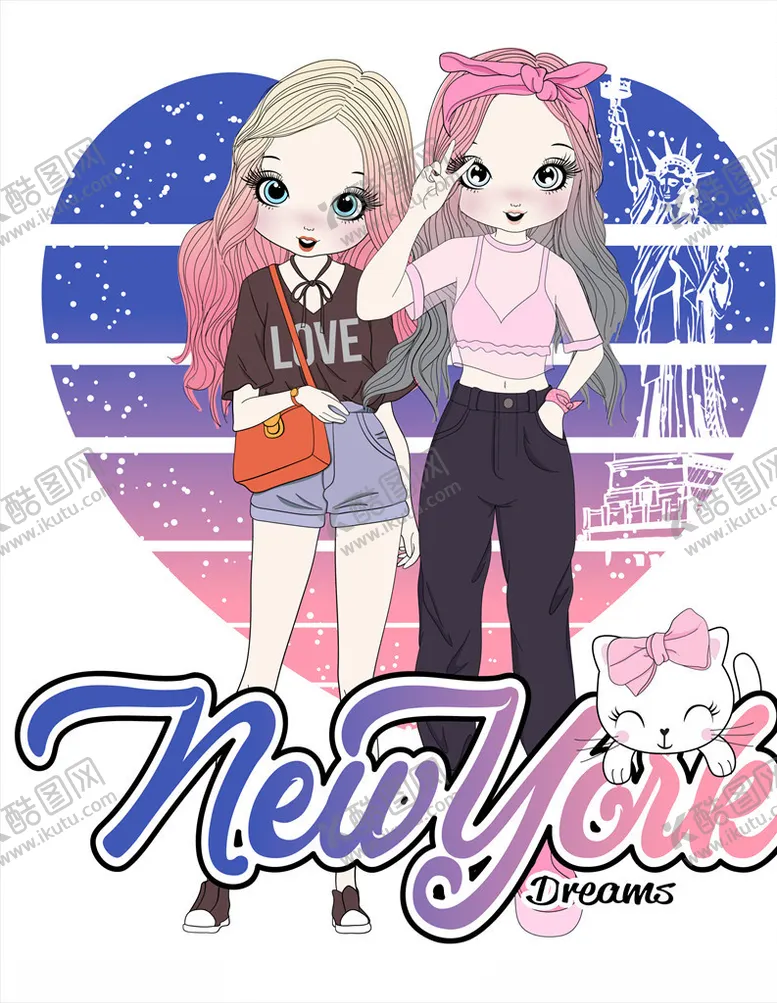 编号：88191609241251384121【酷图网】源文件下载-女孩贴纸