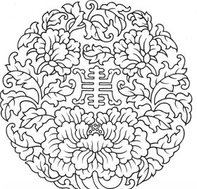 镂空花图案