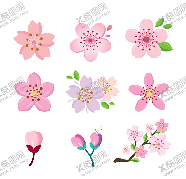 编号：79524709180041431444【酷图网】源文件下载-粉色桃花创意图案