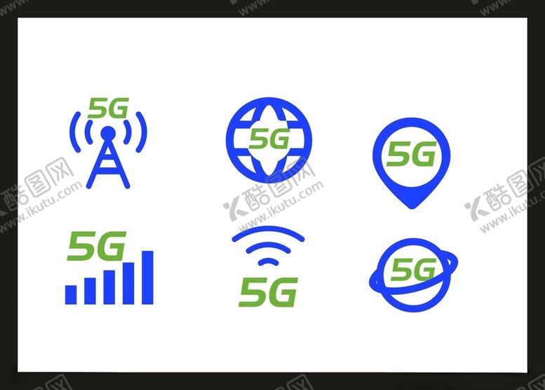 编号：21189402090817372504【酷图网】源文件下载-5G信号图标