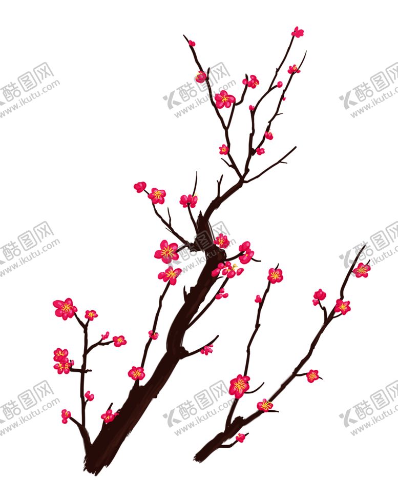 编号：44716210112330122873【酷图网】源文件下载-中国风水墨梅