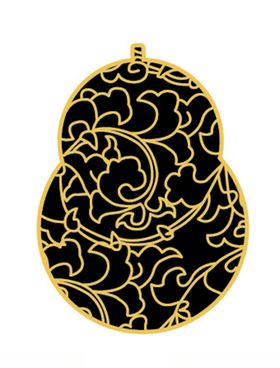 剪纸宝葫芦矢量