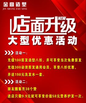 店面升级海报