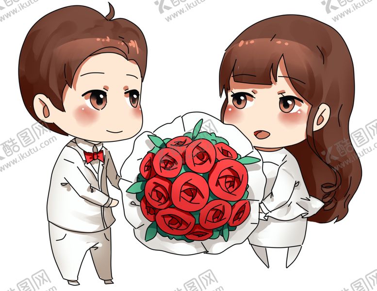 编号：11729109240626245428【酷图网】源文件下载-卡通情侣