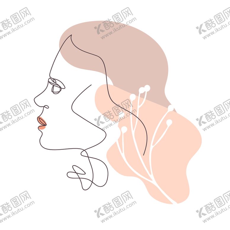 编号：78219909101800308558【酷图网】源文件下载-线条女