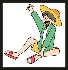 手绘男人男孩卡通动画卡通动画