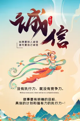 企业文化海报态度目标宣传敬