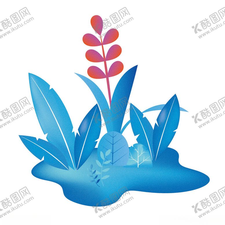 编号：30307902280833582132【酷图网】源文件下载-矢量扁平植物插画