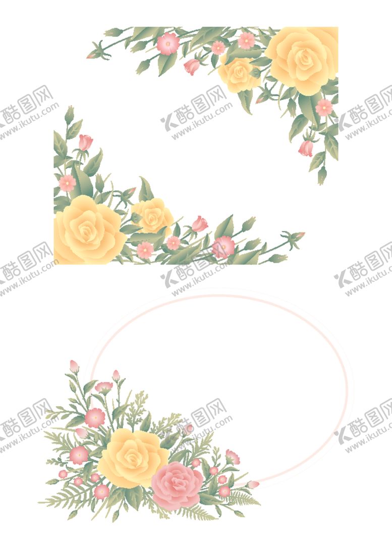 编号：87327209111503479277【酷图网】源文件下载-花卉边框