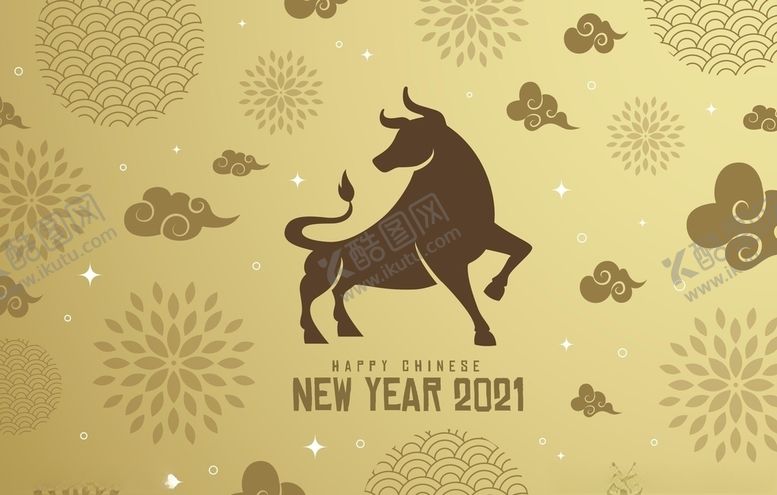 编号：48961507080002111599【酷图网】源文件下载-牛新年展板背景
