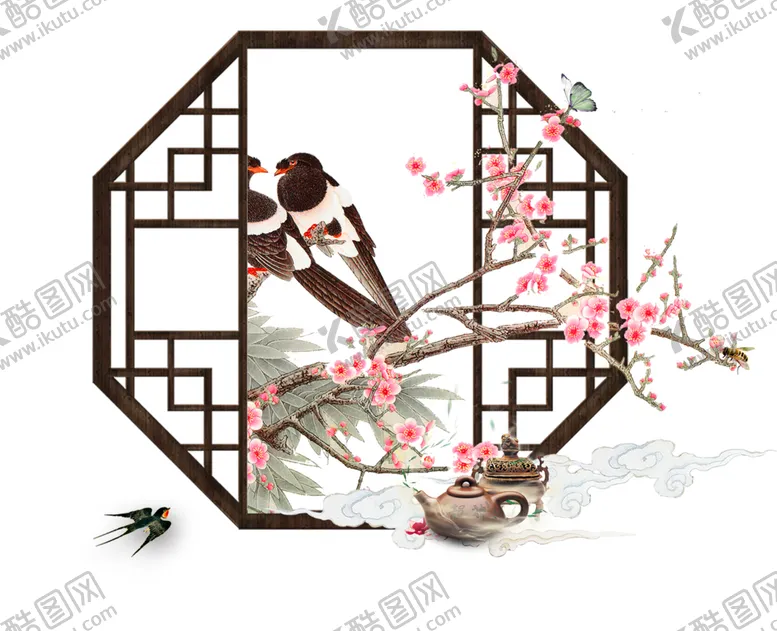 编号：62795806241824417043【酷图网】源文件下载-中国风水墨梅