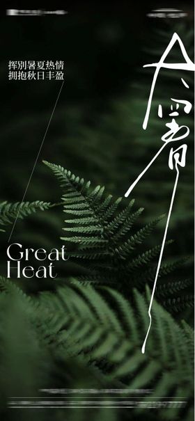 大暑节气海报
