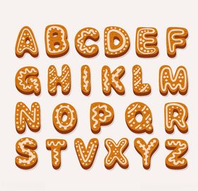 创意饼干字母