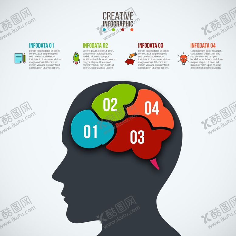 编号：89219510021623448645【酷图网】源文件下载-企业商务概念矢量圆形图表模板
