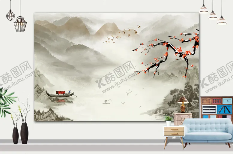 编号：19308209291655395804【酷图网】源文件下载-山水画