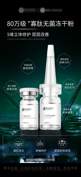 医美寡肽依克多因冻干粉产品海报