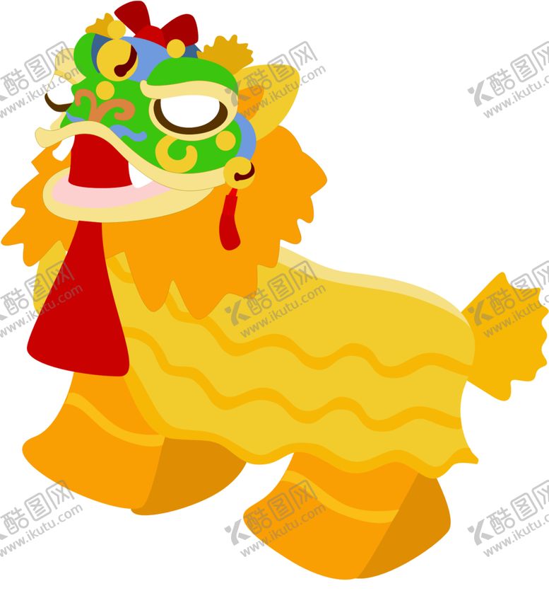 编号：87509210282246253535【酷图网】源文件下载-春节舞狮子