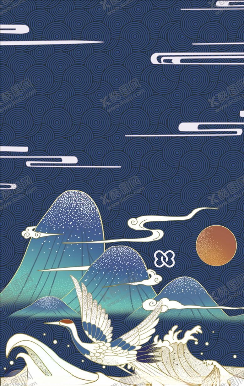 编号：26236505031749357725【酷图网】源文件下载-国潮背景