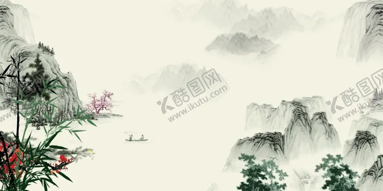 编号：60430304171453468972【酷图网】源文件下载-中国风水墨喜庆背景