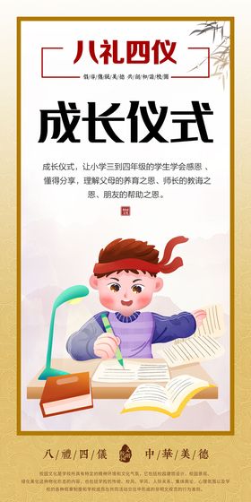 八礼四仪校园文化墙