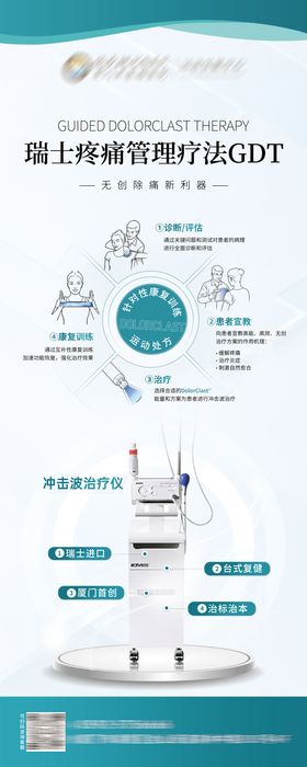 医院冲击波仪器易拉宝