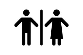 洗手间男女标识