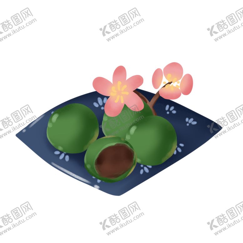 编号：77620307121647131034【酷图网】源文件下载-清明青团素材