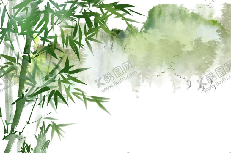编号：24667406231533081136【酷图网】源文件下载-水墨竹子