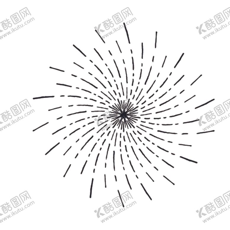 编号：79885510131517327207【酷图网】源文件下载-扩散线条简笔图案