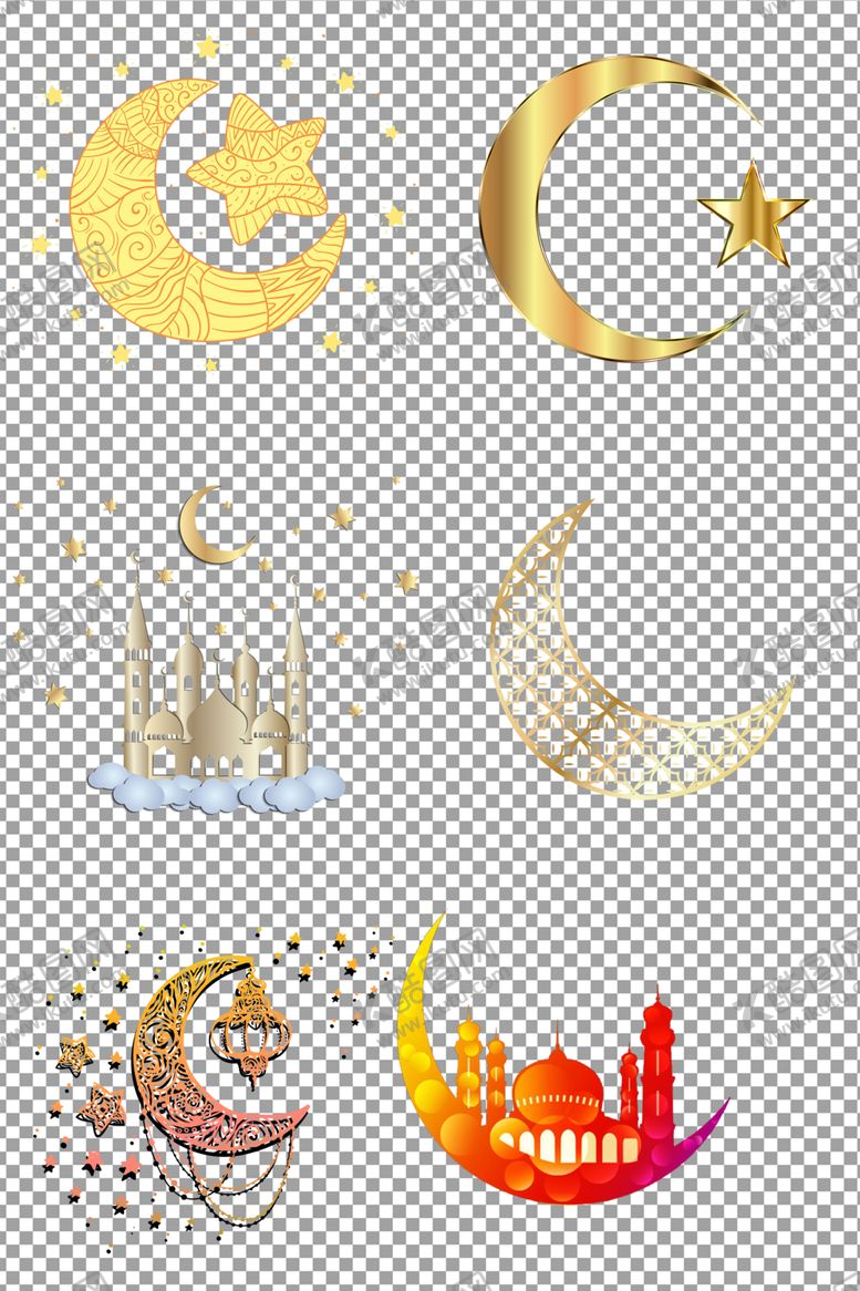 编号：74351509251634546255【酷图网】源文件下载-卡通月亮弯月