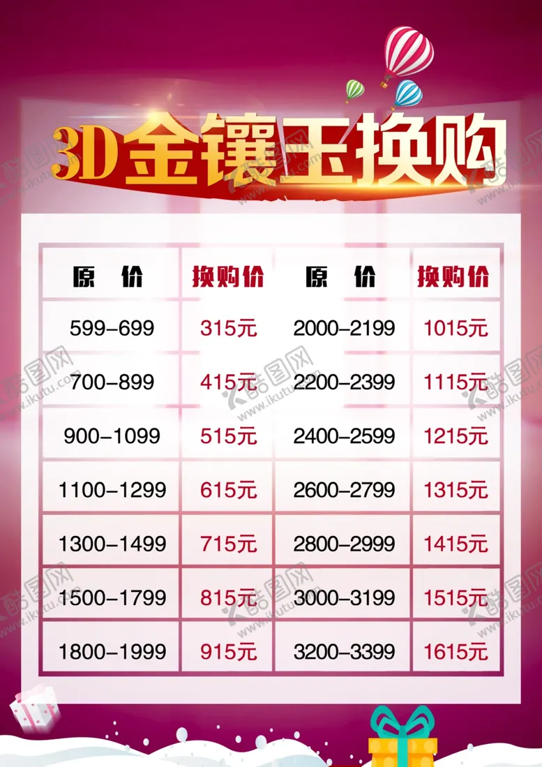 编号：43335907011527492015【酷图网】源文件下载-换购