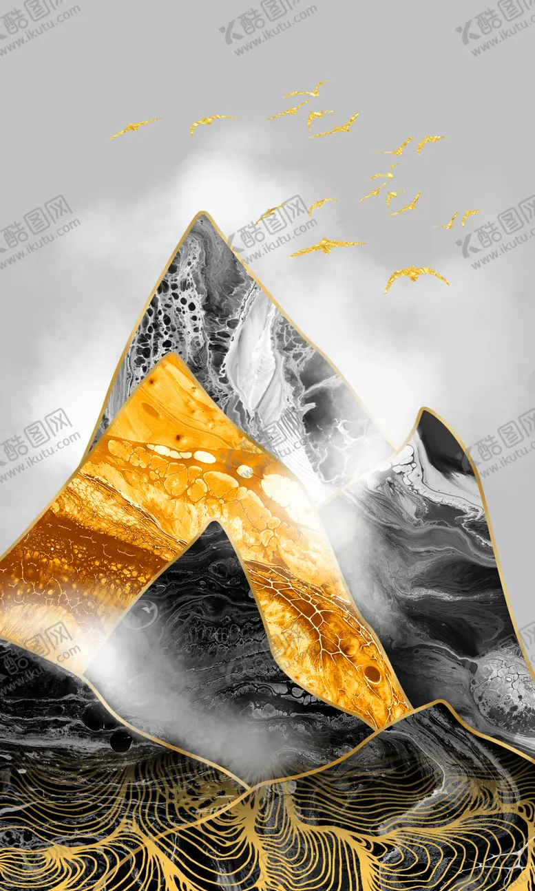 编号：53209006242041115705【酷图网】源文件下载-轻奢装饰画
