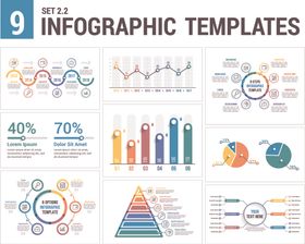 9款信息图表模板展示