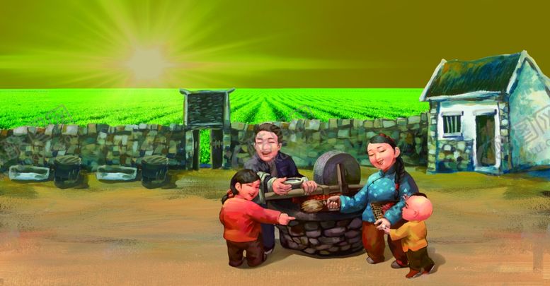 编号：37998206160239395180【酷图网】源文件下载-乡土碾子小院
